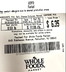 Food Recall: Whole Foods Market Zerto Fontal Cheese